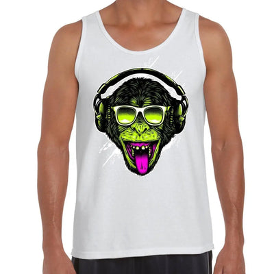 Funky Monkey DJ Men's Tank Vest Top S / White