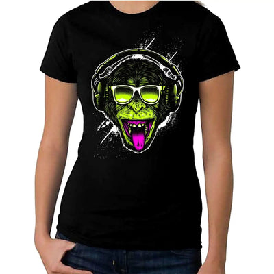 Funky Monkey DJ Women's T-Shirt M