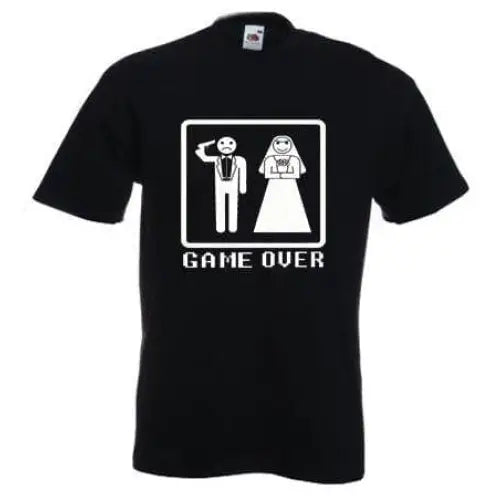 Game Over Stag Do Mens T-Shirt XL / Black