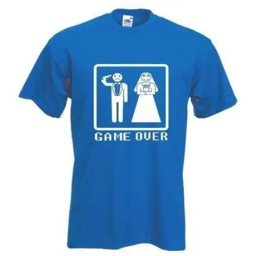 Game Over Stag Do Mens T-Shirt XL / Royal Blue