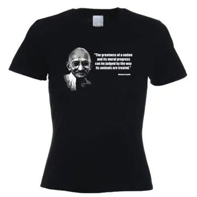 Gandhi Quote Women's Vegetarian T-Shirt