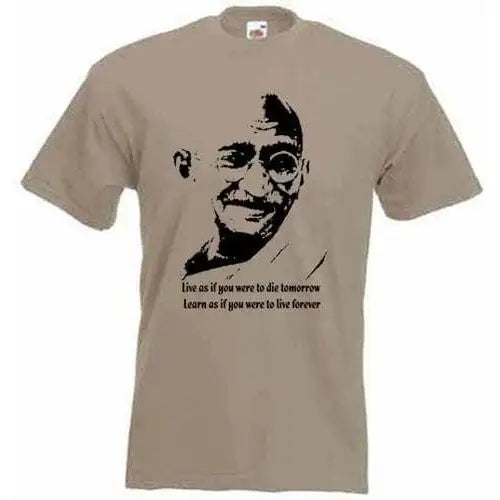 Gandhi T-Shirt XXL / Khaki