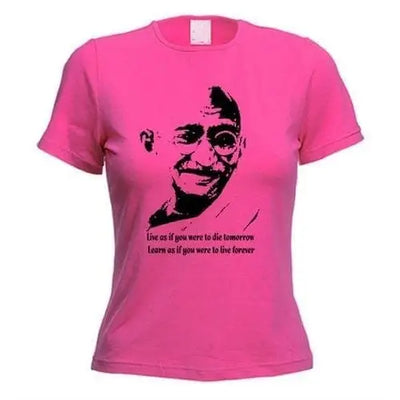 Gandhi Women's T-Shirt M / Dark Pink