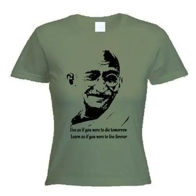 Gandhi Women's T-Shirt M / Khaki