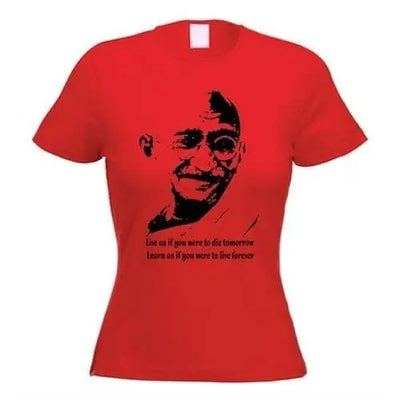 Gandhi Women's T-Shirt M / Red