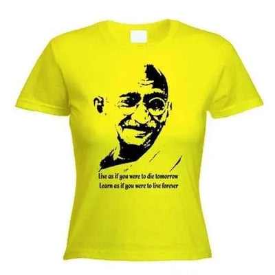 Gandhi Women's T-Shirt M / Yellow
