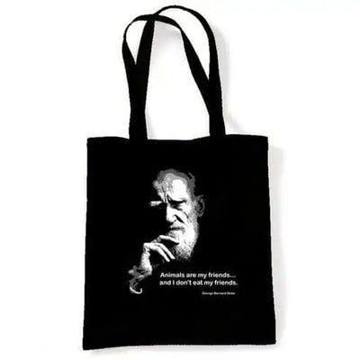 George Bernard Shaw Quote Vegetarian Shoulder Bag