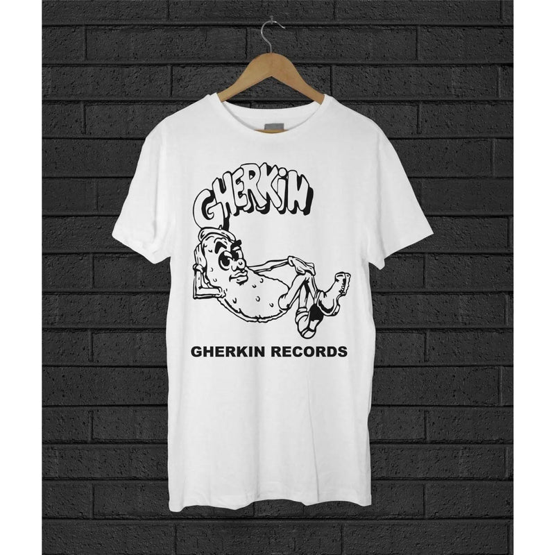 Gherkin Records T-Shirt - Chicago House Mr Fingers Armando Mike Dearborn M / White