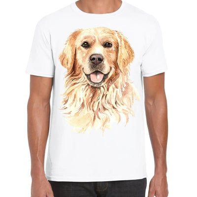 Golden Retriever Portrait Cute Dog Lovers Gift Mens T-Shirt