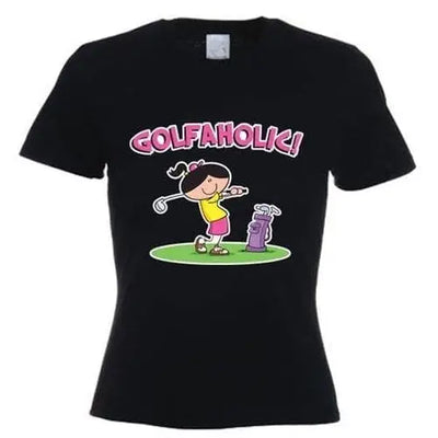 Golfaholic Women's T-Shirt M / Black