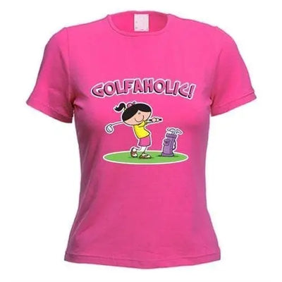 Golfaholic Women's T-Shirt M / Dark Pink