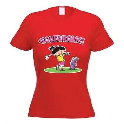 Golfaholic Women's T-Shirt M / Red