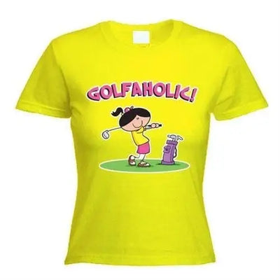 Golfaholic Women's T-Shirt M / Yellow