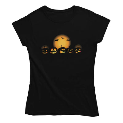 Halloween Pumpkins Fancy Dress Women’s T-Shirt - L - Womens