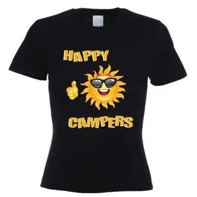 Happy Campers Women's T-Shirt L / Black