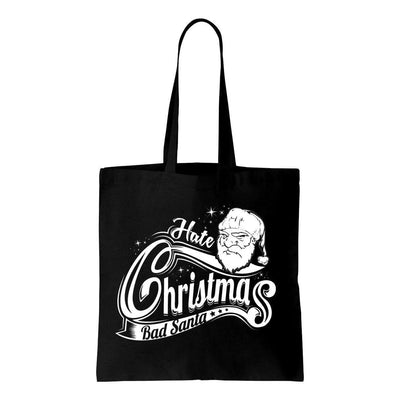 Hate Christmas Bad Santa Claus Bah Humbug Shoulder Shopping Bag