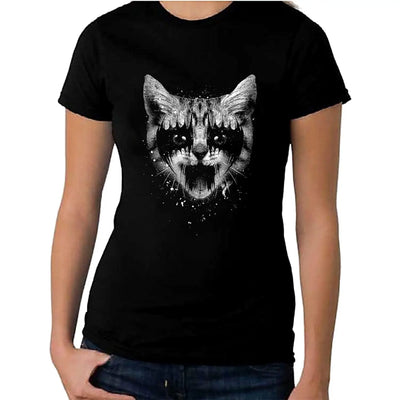 Heavy Metal Pussy Cat Women's T-Shirt Dress XL