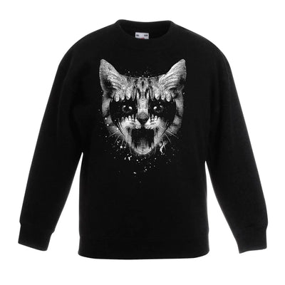 Heavy Metal Pussycat Children's Unisex Sweatshirt Jumper 12-13