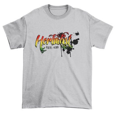 Herbalist Cannabis Reggae Men's T-Shirt L / Light Grey