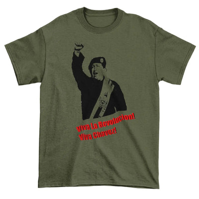 Hugo Chavez T-Shirt XL / Khaki