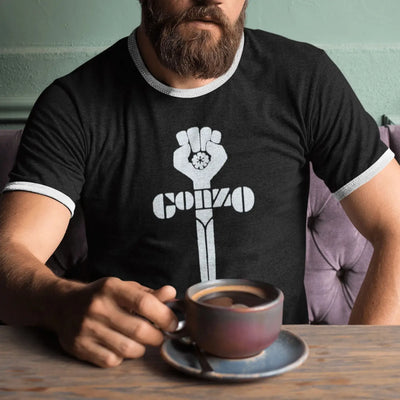 Hunter Thompson Gonzo Contrast Ringer T-Shirt