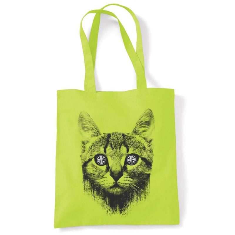 Hypnotized Kitten Cat Tote Shoulder Shopping Bag