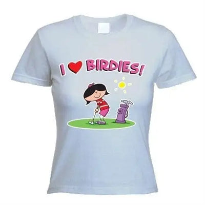 I Love Birdies Women's T-Shirt XL / Light Grey