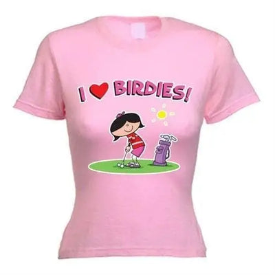 I Love Birdies Women's T-Shirt XL / Light Pink