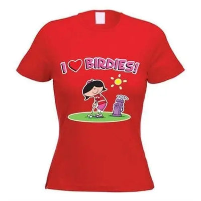I Love Birdies Women's T-Shirt XL / Red