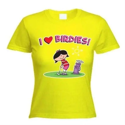 I Love Birdies Women's T-Shirt XL / Yellow