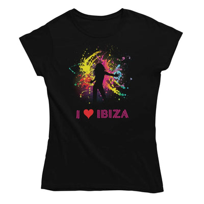 I Love Ibiza Dancer Women’s T-Shirt - L - Womens T-Shirt