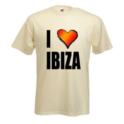 I Love Ibiza T-Shirt S / Cream