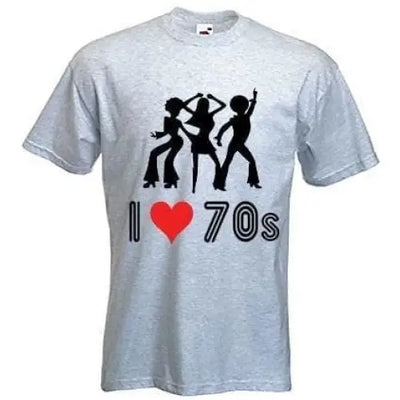 I Love The 70s Men's T-Shirt M / Light Grey