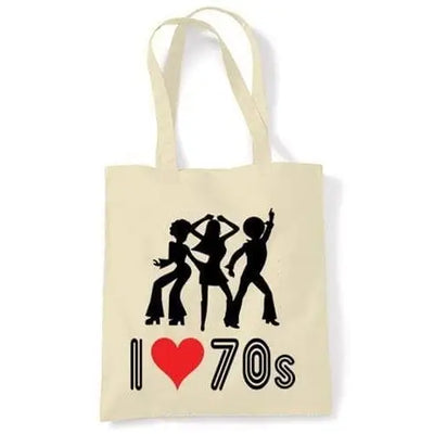 I Love The 70s Shoulder bag Cream