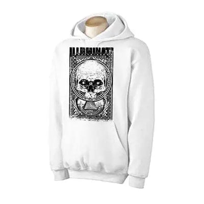 Illuminati Skull Hoodie XL / White