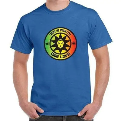 Jah is Mighty Lion of Judah Reggae Men's T-shirt