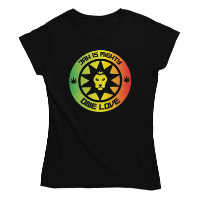 Jah is Mighty Lion of Judah Reggae Women’s T-shirt - XL /