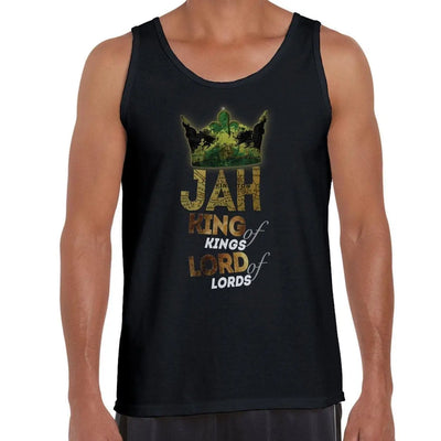 Jah King of Kings Rasta Reggae Men's Tank Vest Top L