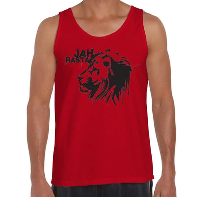 Jah Rasta Reggae Men's Tank Vest Top XL / Red