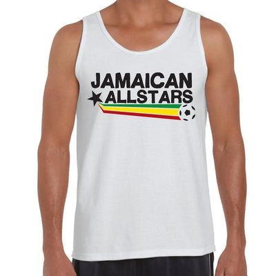 Jamaican All Stars Reggae Men's Tank Vest Top M / White