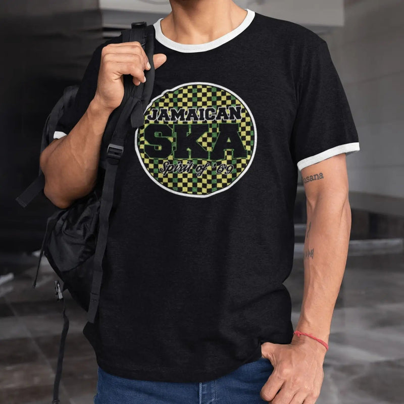 Jamaican Ska Spirit of 69 Contrast Ringer Ska T-Shirt
