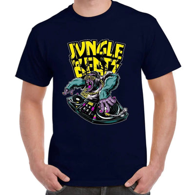 Jungle Beats Junglist DJ Men's T-Shirt S / Navy Blue