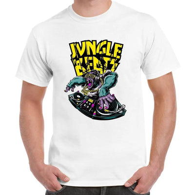 Jungle Beats Junglist DJ Men's T-Shirt S / White
