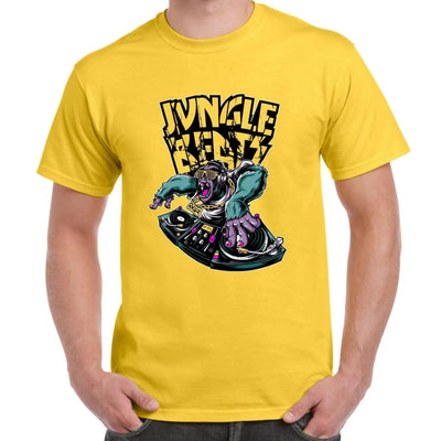 Jungle Beats Junglist DJ Men's T-Shirt S / Yellow