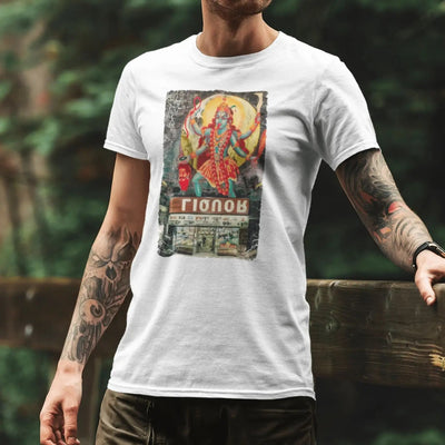 Kali Hindu Goddess Large Print Men's T-Shirt