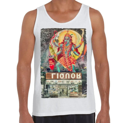 Kali Hindu Goddess Large Print Men's Tank Vest Top XXL