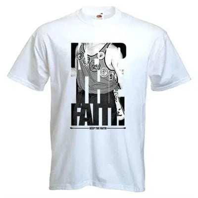 Keep The Faith Northern Soul Badges Logo Men's T-Shirt 3XL / White
