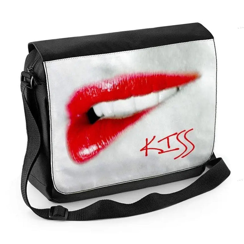 Kiss Lips Laptop Messenger Bag