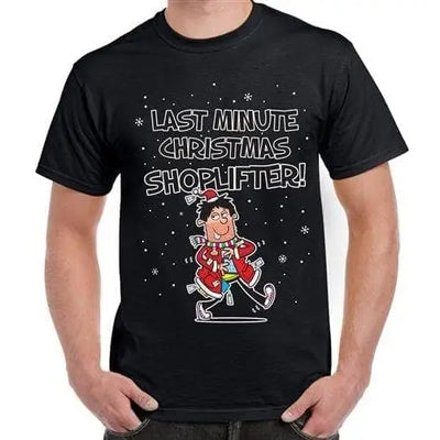 Last Minute Chrismas Shoplifter Funny Xmas T-Shirt