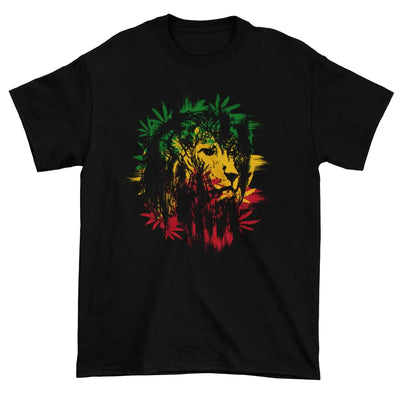 Lion of Judah Cannabis Leaves Men’s T-Shirt - XL - Mens